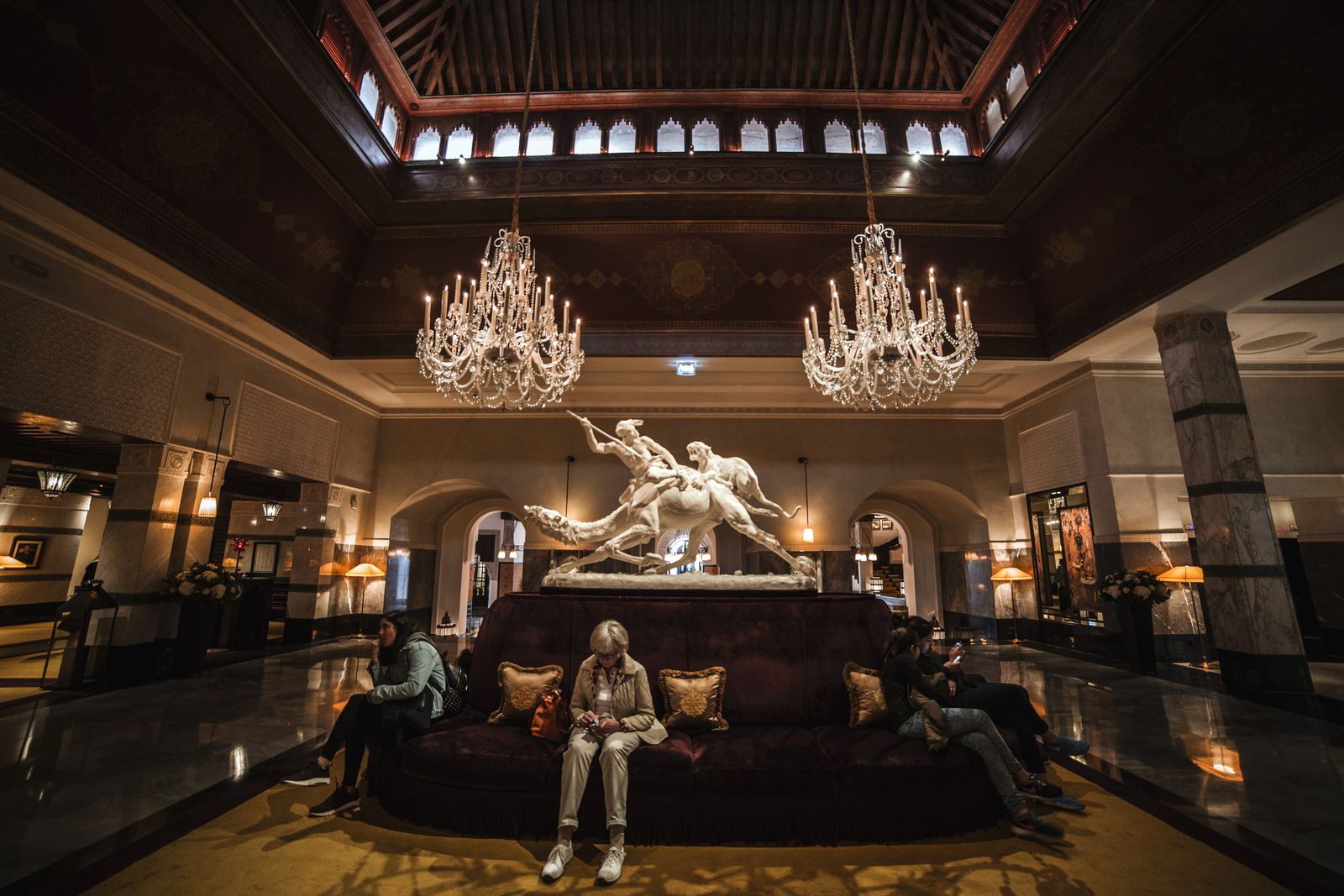 A hotel group's twelve sites, run by two people